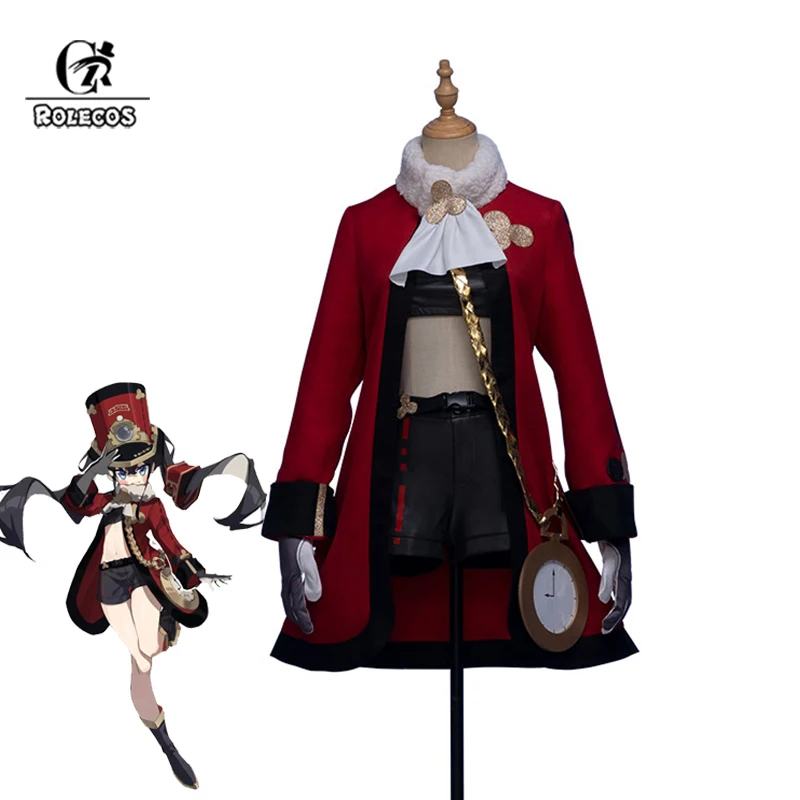 

ROLECOS Game Honkai Star Rail Conductor of the Astral Express Pom-Pom Cosplay Costume Sexy Uniform Women Halloween Party Suit