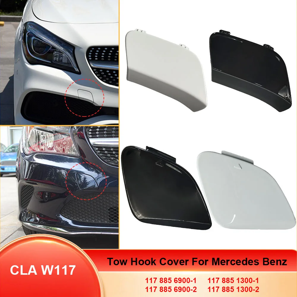 

Крышка переднего буксирного крюка для Mercedes CLA W117 C117 CLA180 CLA200 CLA220 CLA250 1178856900 1178851300, черная, белая