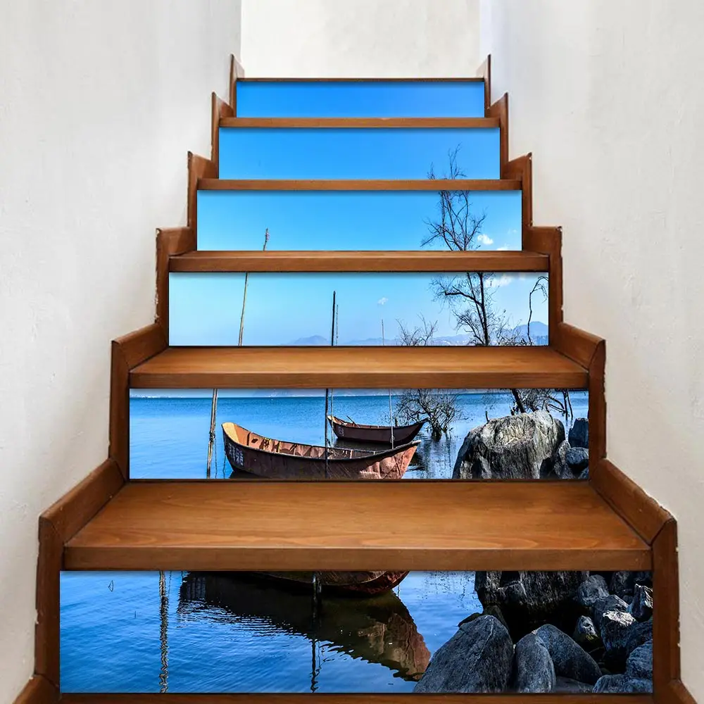 

PVC self-adhesive stair decoration stickers, self-adhesive stair stickers for home decoration (6 sheets/set)