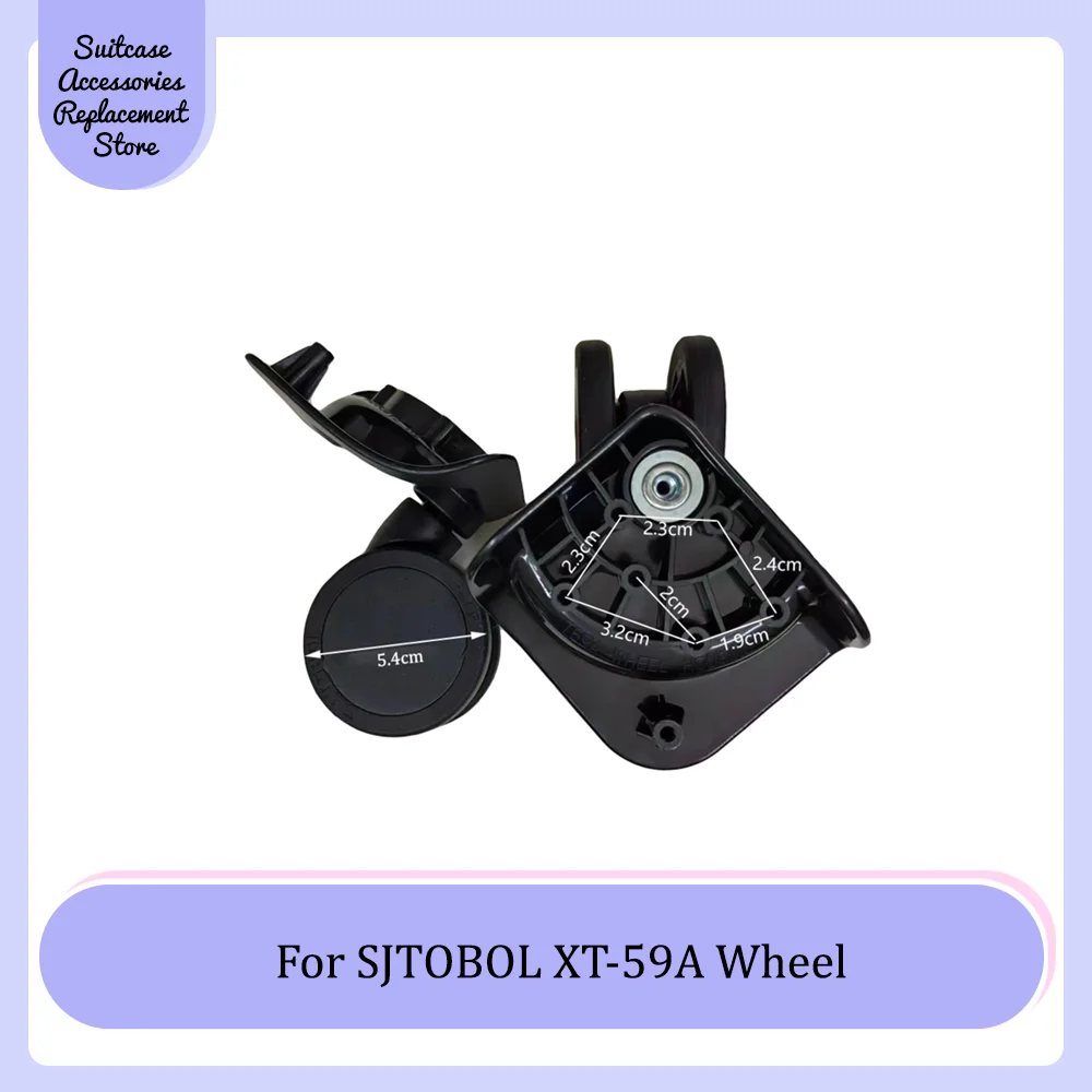 For SJTOBOL XT-59A Universal Wheel Replacement Trolley Suitcase Smooth Silent Shock Absorbing Durable Roller Accessories Wheels