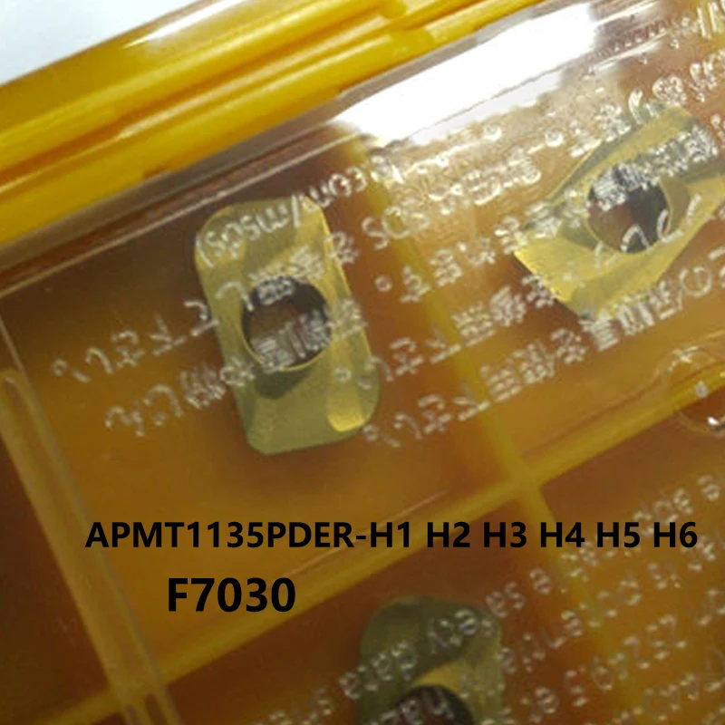 

100% Original APMT1135PDER-H1 H2 H3 H4 H6 F7030 APMT1135 APMT 1135 PDER Carbide Inserts CNC Tools
