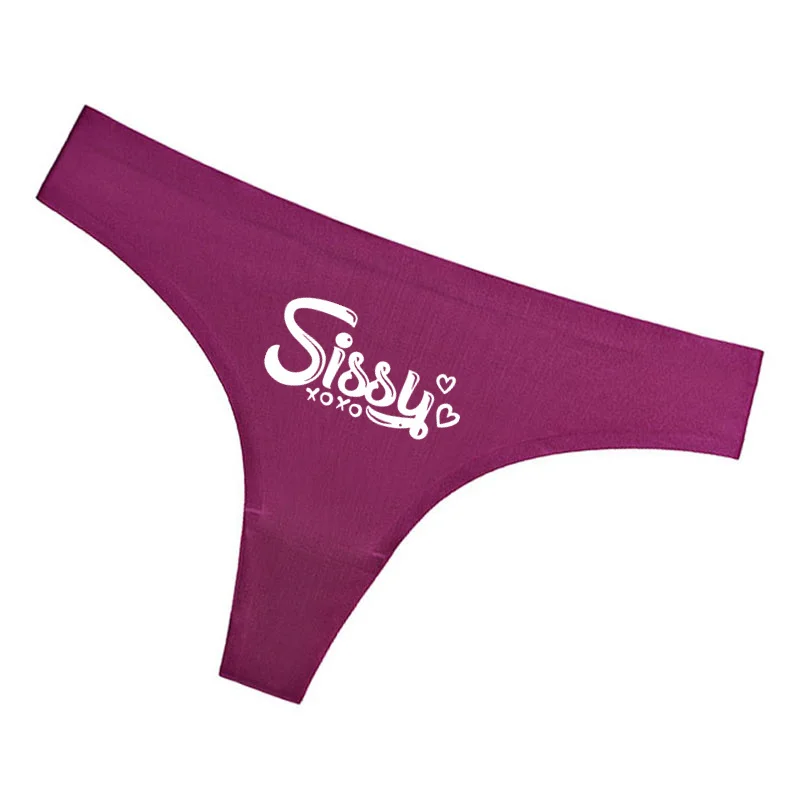 SISSY-ropa interior de corazón para mujer, bragas sin costuras, cómodas, íntimas, sin rastro, transpirables