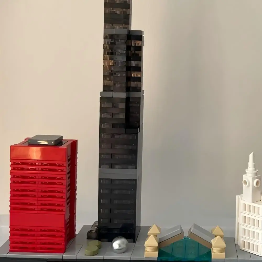 Die Prachtvolle Stadt Chicago 21033 Baustein-Set Geeignet für Weihnachtsgeschenke Kompatibel mit Legoed-Teilen, 444 Teile