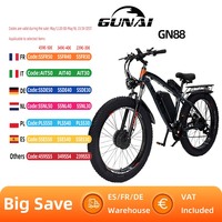 GUNAI GN88 Adult Electric Bicycle 2000W 48V 23Ah Electrical Road Bike Adult Fatbike MTB E-bike 26 inch Fat Tire Mountain Ebike