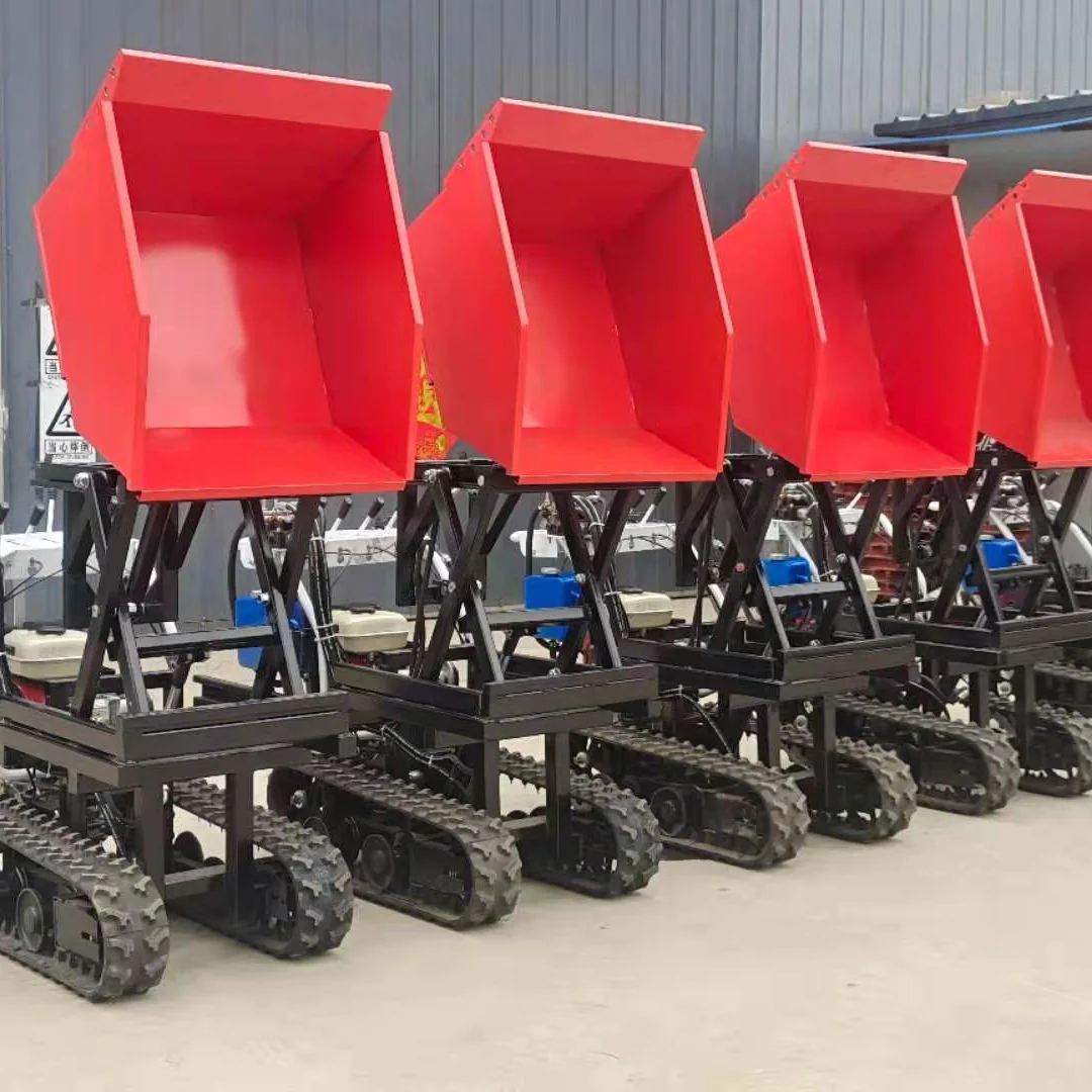 China  crawler dumper mini transporter mini track dumper 500kg with front load price