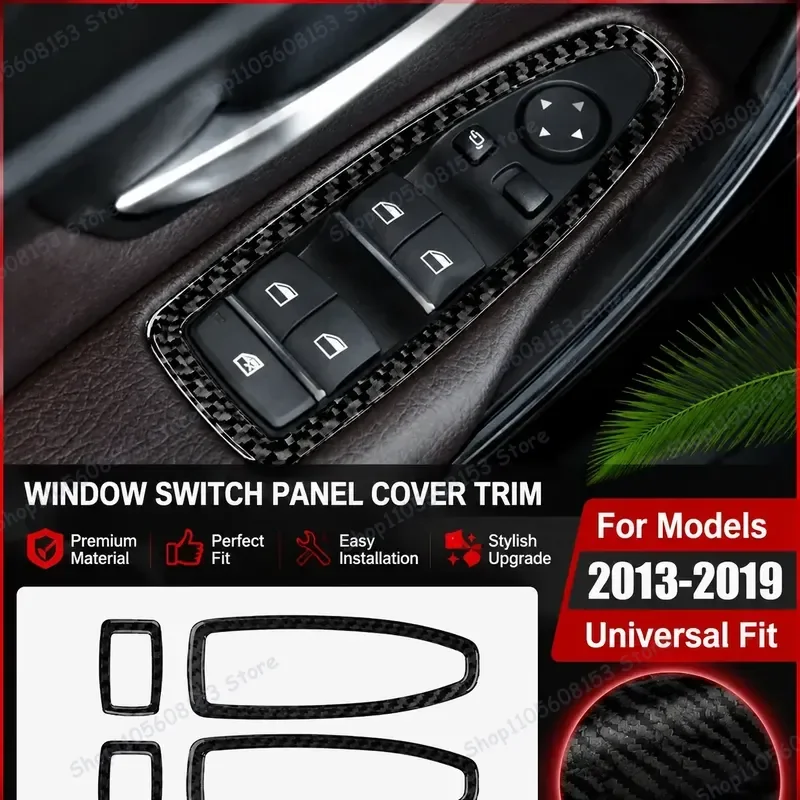 For BMW E46 3 Series 1998-2005 Interior Carbon Fiber Gear Shift Surround Trim Panel Decorative Accent Sticker