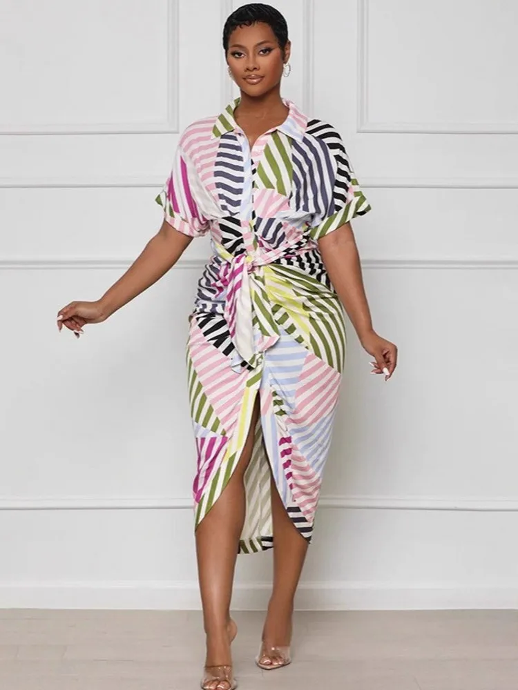 เดรสยาวลายทางสไตล์ฤดูใบไม้ร่วงสำหรับสาวออฟฟิศ ดีไซน์เซ็กซี่ แฟชั่นสตรีทแวร์ ทรงบอดี้คอน สวมใส่สบายๆ ออกงานกลางคืนหรือไปเที่ยวคลับ ดีไซน์หรูหราสำหรับงานปาร์ตี้ ปี 2025