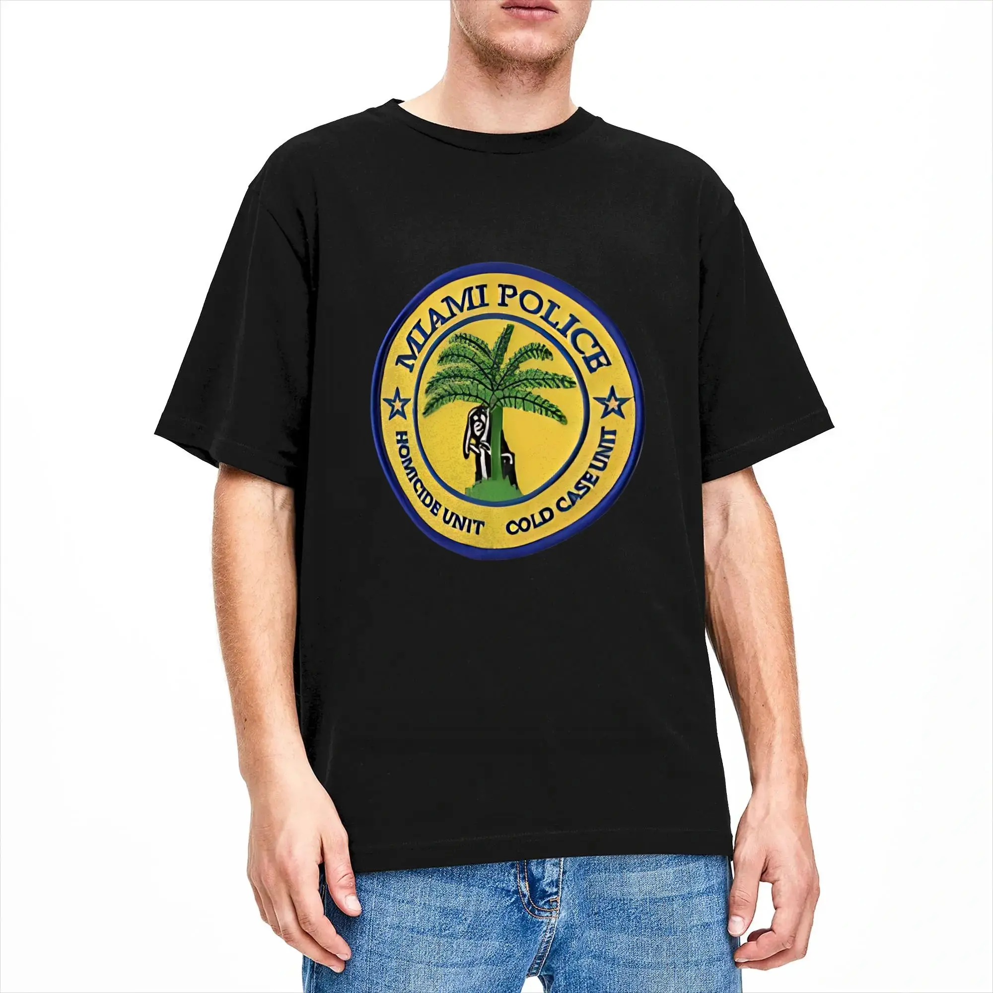 Man T Shirt Miami Florida Police Homicide Unit T-Shirts Trendy Cool  Summer Tee Shirt Funny Cotton Tops Gift Idea