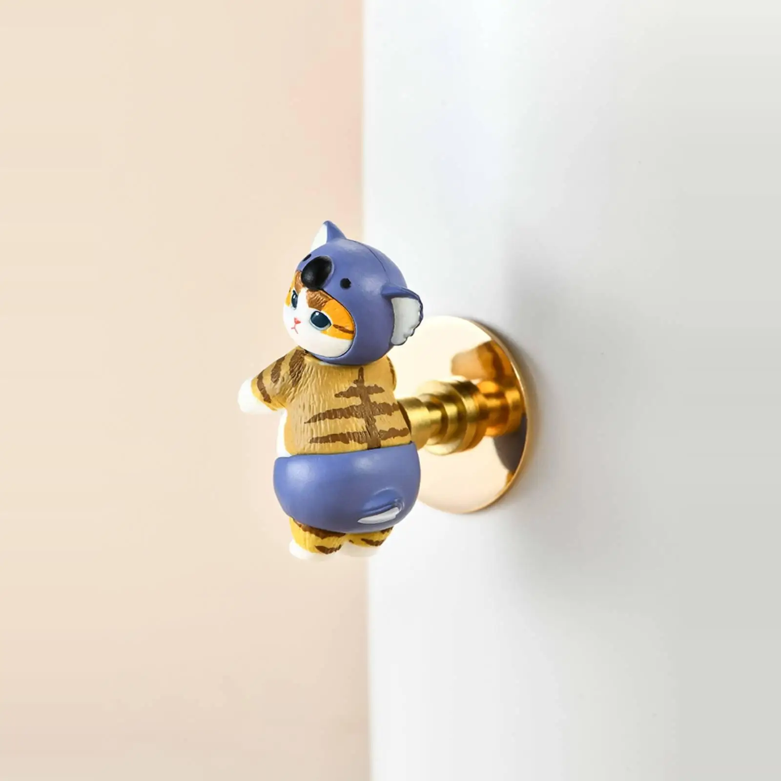 Cartoon Animal Cabinet Handle No Required Cartoon Animal Drawer Knob Creative Self Cabinet Handle for Children, Playroom,