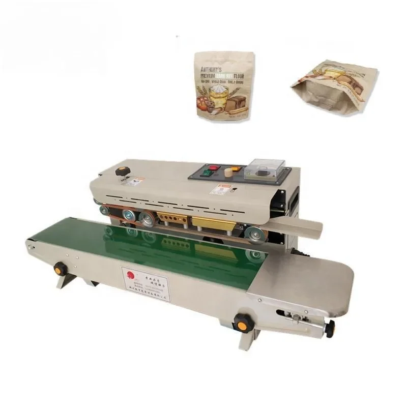 Intelligent Inkjet Sealing Machine for Packaging Plastic Film Tapes with Stainless Steel Date Printing and Nitrogen Filling