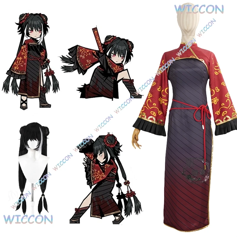 

[OHaYoCos]Limbus Jia Xichun Косплей Костюм Аниме Игры Женское Платье Ципао Одежда на Хэллоуин Вечеринка Униформа ga-si-chun Событие Rolepl