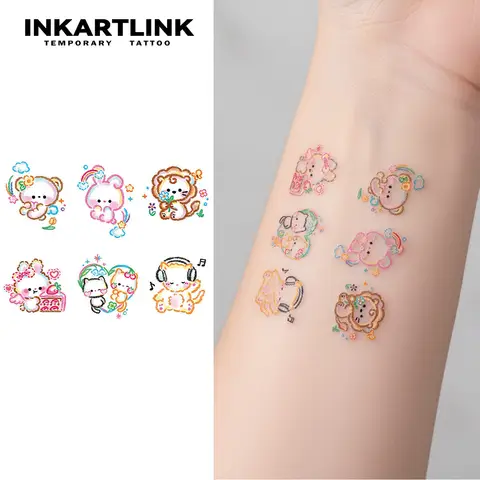 INKARTLINK Temporary Tattoo Stickers Waterproof Color Printing Art Design Temporary Tattoo Party Supplies DIY Stickers