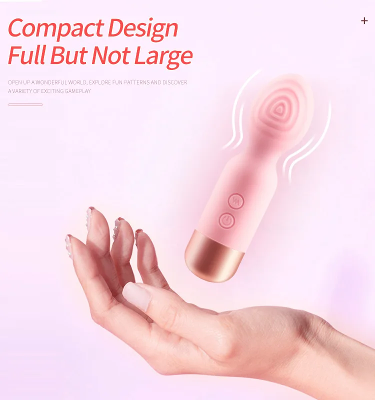 Zauberstab-Vibrator für Frauen, 10-Gang, leistungsstarker G-Punkt-Klitoris-Nippelstimulator, weibliche Masturbation, Dildo, erwachsenes weibliches Sexspielzeug