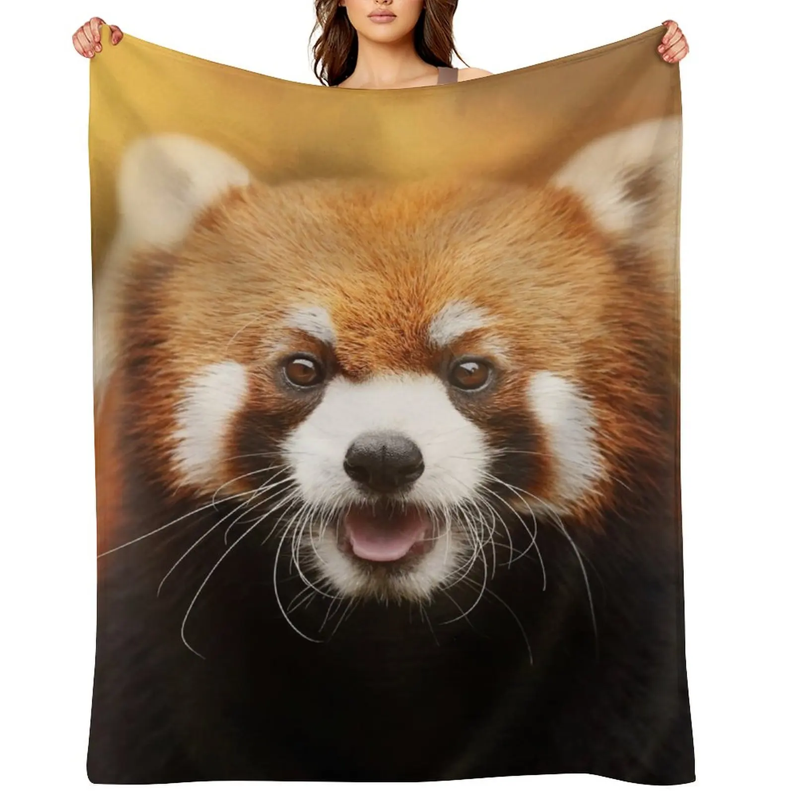 Red Panda Throw Blanket Nap Plaid Blankets For Bed Soft Beds Blankets