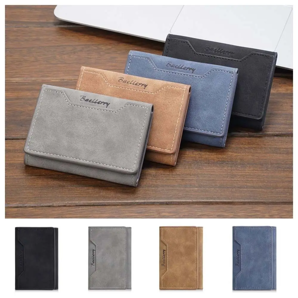 

Portable Mini Men Coin Purse Card Holder Thin Men Wallet Bank Card Organizer Korean Style Small Storage Bag Travel
