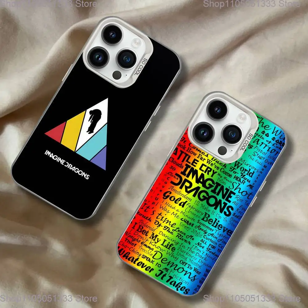 

Imagine D-Dragons Rock Band Phone Case For iPhone 16,15,14,13,12,11,Pro,XS,Max,Plus,Mini,SE White Candy Matte Shockproof Cover