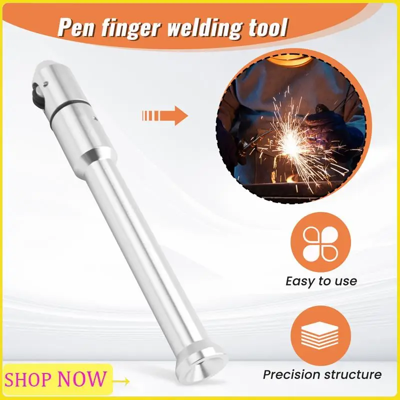 Supporto per asta di saldatura per alimentatore per dito con penna TIG da 1/32 pollici-1/8 pollici Strumento di saldatura TIG TP-01 Strumenti di saldatura in argento 1 PZ