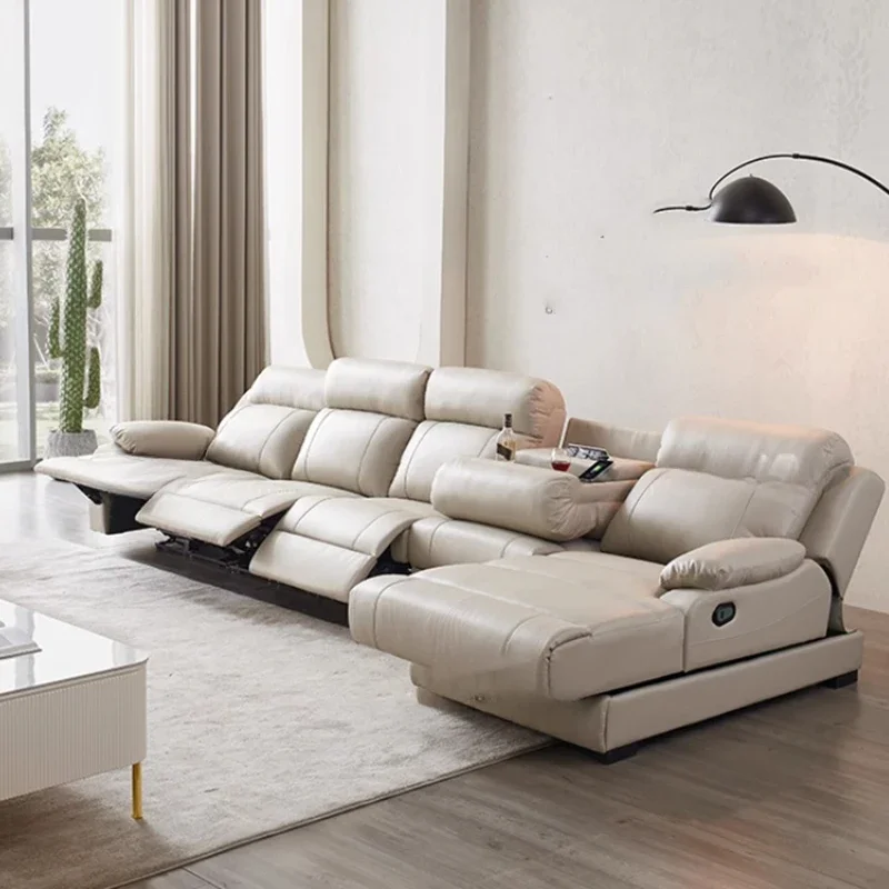 Multifunctional Electric Back Sofa Water Proof Couch Villa Double Sofa Chaise Wooden Sedie Da Soggiorno Living Room Furniture