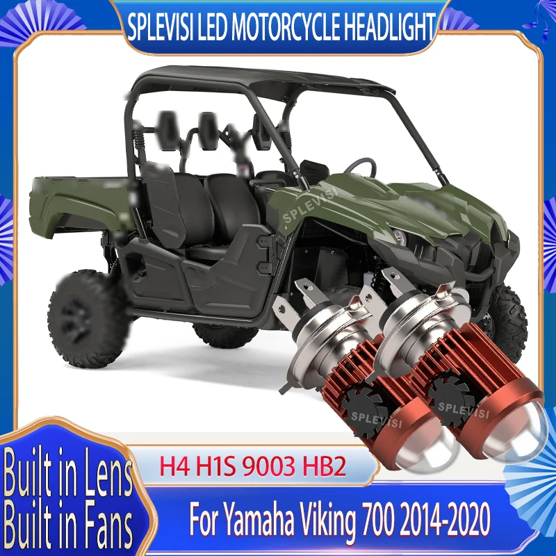 

LED Motor Bulb with Focus Lens & Cooling Fan For Yamaha Viking 700 2014 2015 2016 2017 2018 2019 2020 3000K Yellow 6000K White