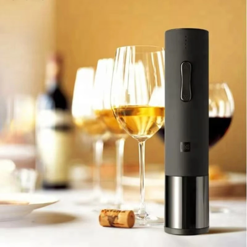 

Huohou Automatic Bottle Opener Electric Red Wine Openers Stopper Fast Decanter Wine Corkscrew Foil Cutter Cork Out Tool