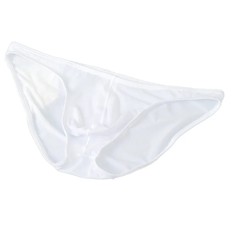 Sexy Men\'s Thin Transparent Nylon Briefs Panties Solid Color Underwear Pump Man Men Bulge Pouch Briefs Underpants
