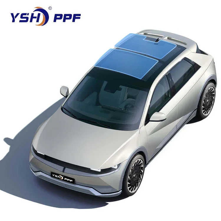 

2025 7.5MIL Car TPU Protection Wrap Film Black Car Roof Skylight Ice Armor Stretchable Sunroof IR Rejection PPF