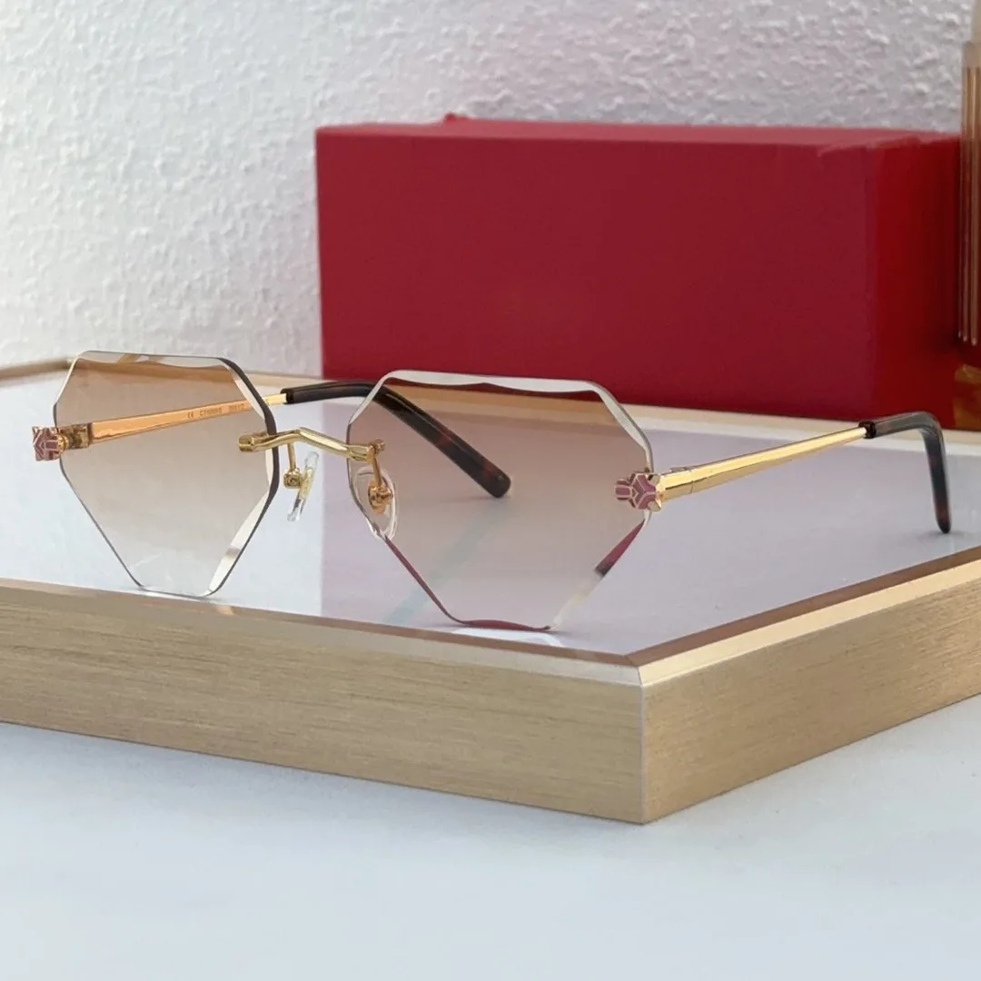 

Rimless Sunglasses for Men Women Unisex Fashion UV400 Protection Outdoor Driving Multi-Function Lightweight Eyewear