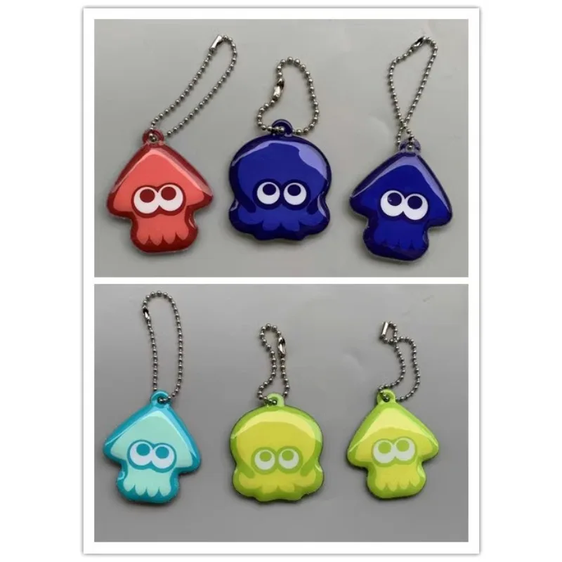 Spot  Splatoon Squid Octopus Positive and Negative Patterns Press Rebound Decompression Pendant Animation Model Birthday Gift