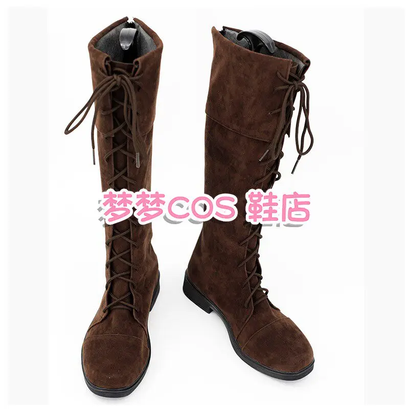 Lady Maria Bloodborne Cosplay Costume Shoes Halloween Party Halloween Carnival Brown Props Boots