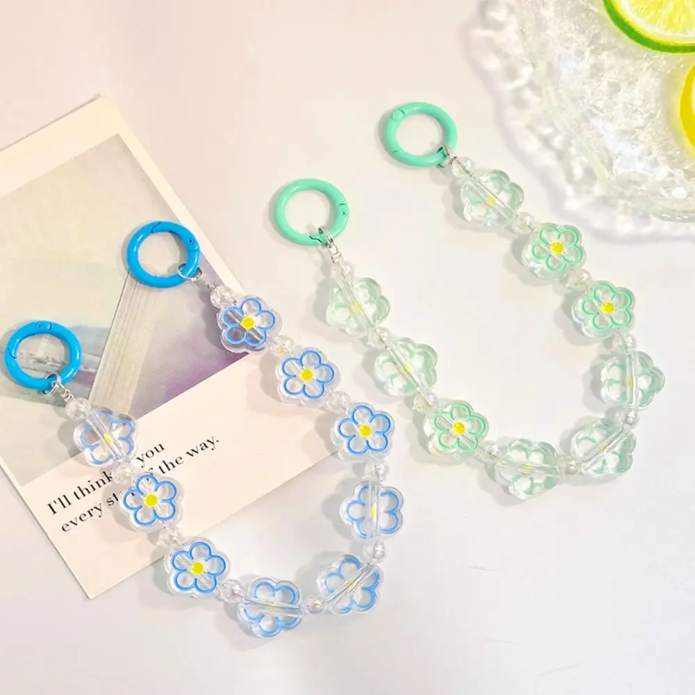 

Держатель для телефона Цветочная цепочка для телефона Брелок из бисера Красочный ремешок из бисера Ремешок на запястье Подвесной шнур Сумка Подвеска
