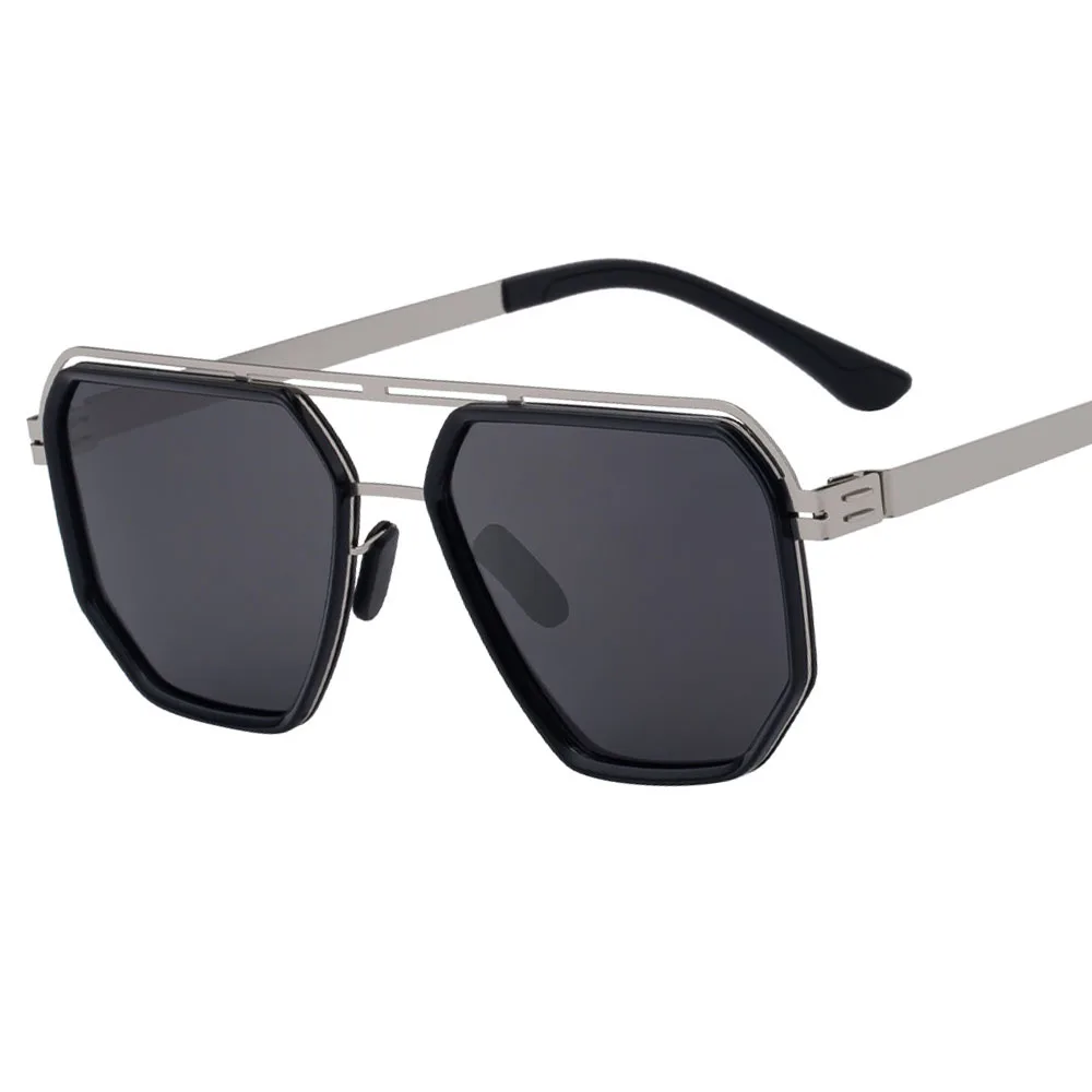 

INS Men's Polarized Fishing Sunglasses Fashion Alien Screw free Premium Ocean Sunscreen Mirrors Outdoor Driving Mirror Sunscreen