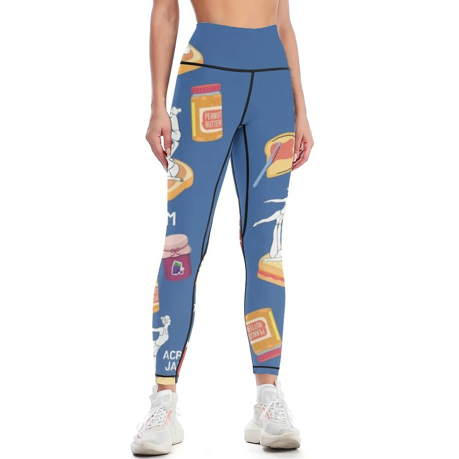 Acro Yoga Peanut Butter Jelly Jam Time! Leggings jogging pants Women's sports Womens Leggings