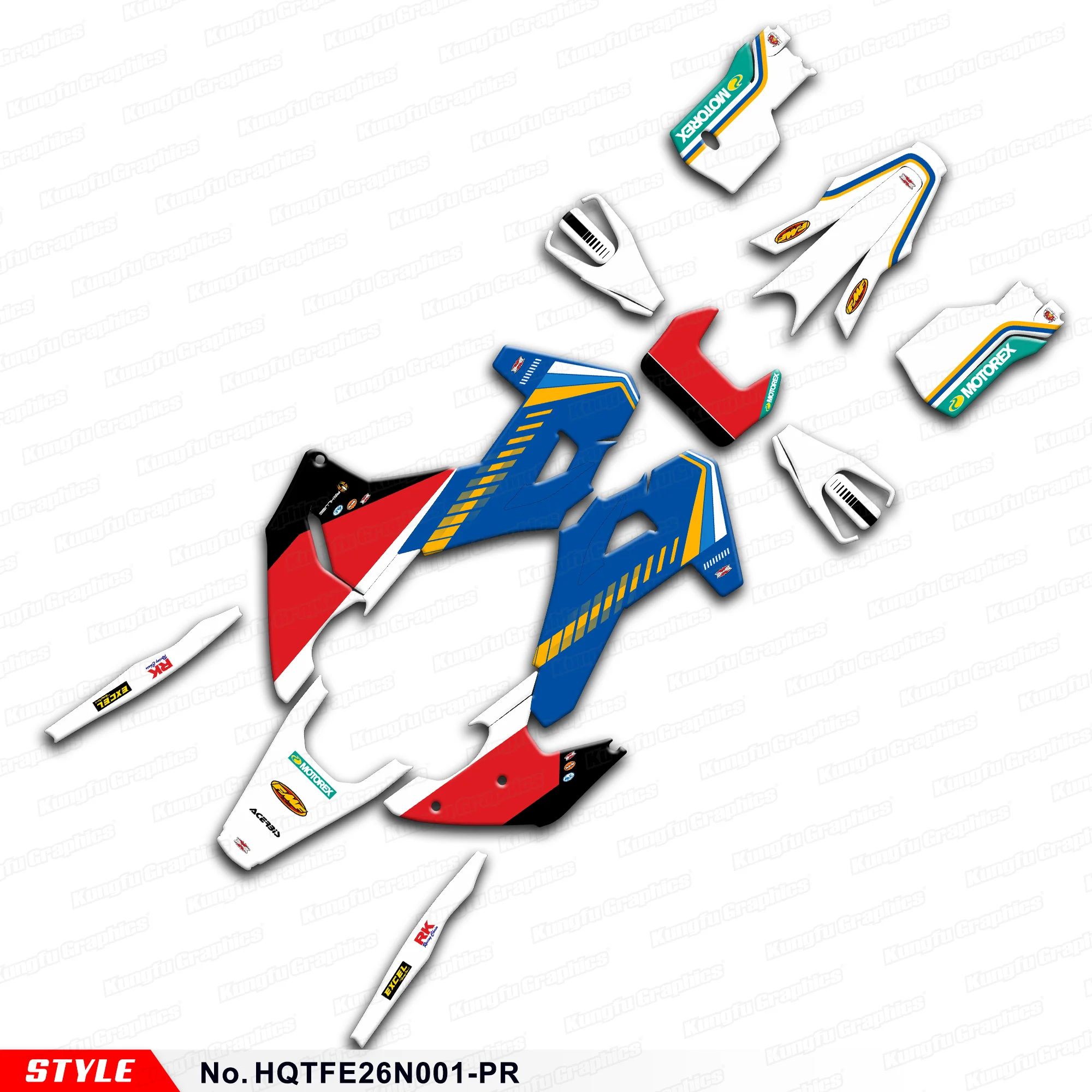 

Наклейки JY RACING MX Graphics для мотоциклов Husqvarna TE 125 250 300 300pro FE 350s 350pro 450 501s 2026, декоративный комплект наклеек