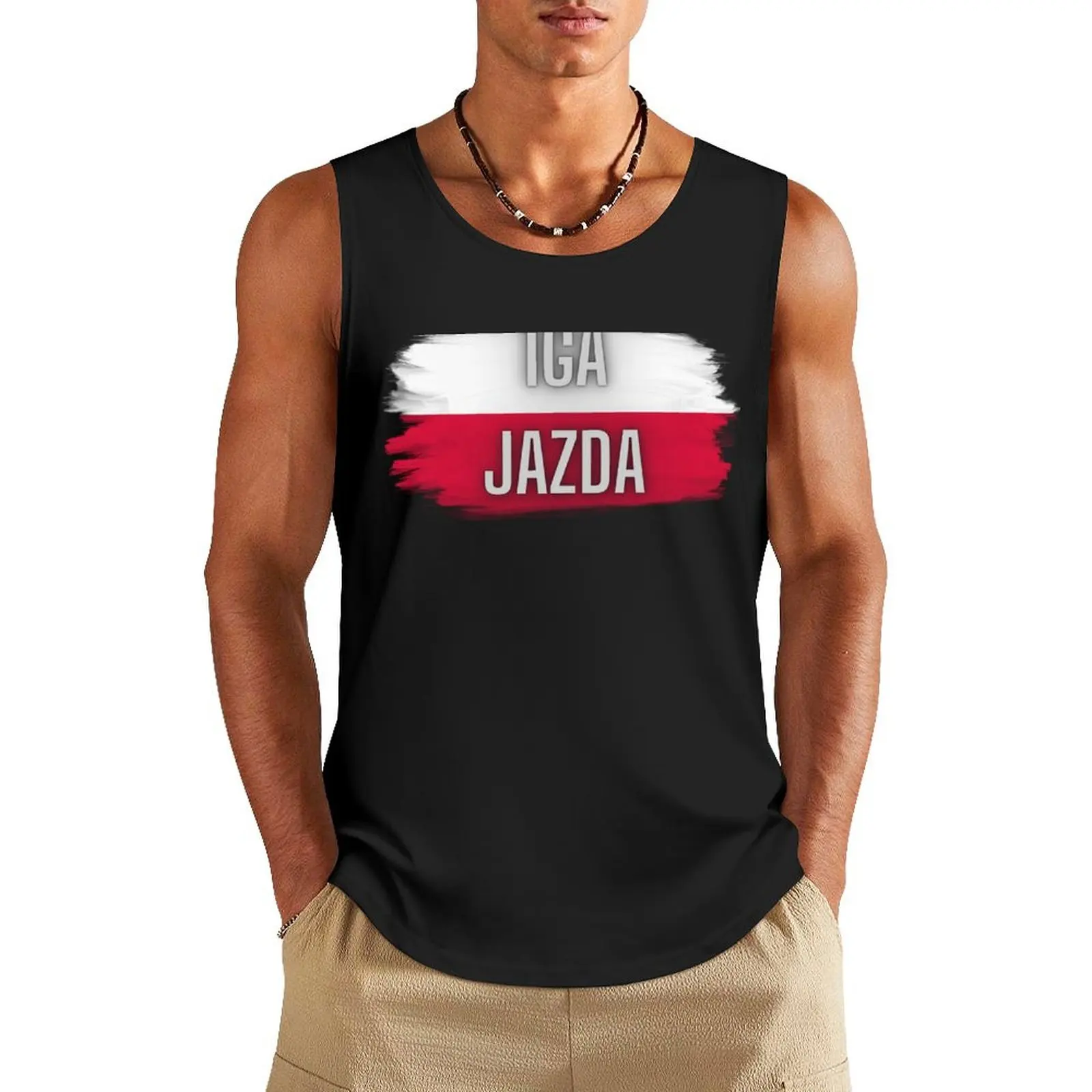 1GA SWIATEK JAZDA! Tank Top tops sleeveless shirt man gym