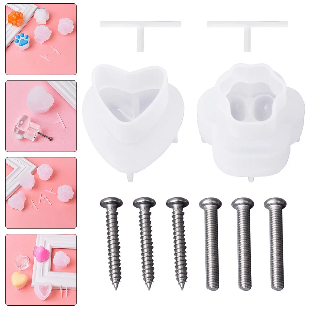 

1 set Claw Wardrobe Handle Mold Drawer Handle Mold Silicone DIY Wardrobe Door Pull Knob Molds Jewelry Accessories