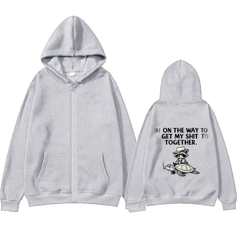 سترة رجالية بغطاء للرأس مطبوعة باللون الأسود ميكي ماوس على الطريق للحصول على النبيذ معًا، سترة كاجوال بغطاء للرأس للارتداء اليومي والخارج