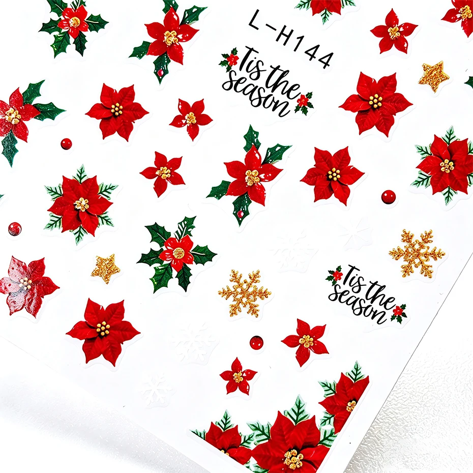 2pcs Christmas Nail Stickers R - огляд і ціна Nail Art Xmas