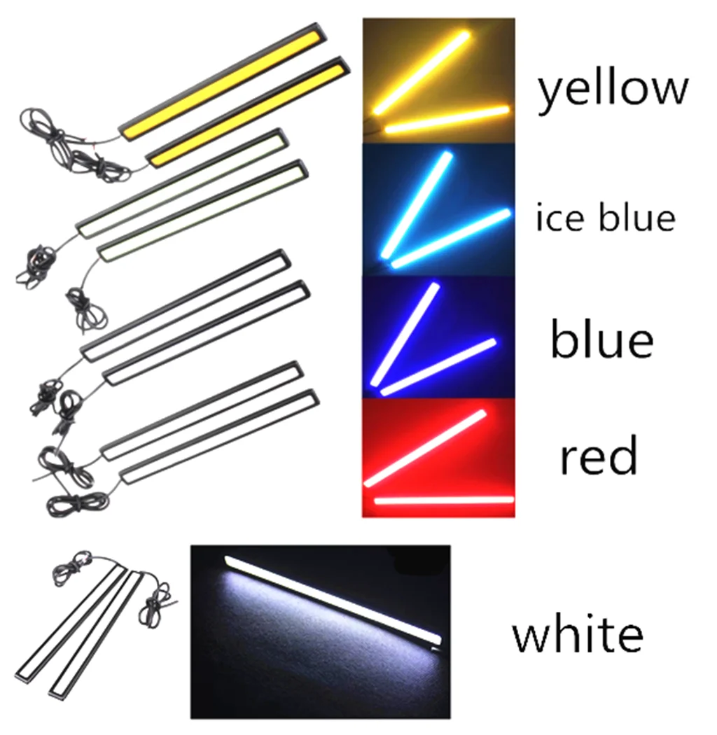 2pcs car and motorcycle daytime running lights personalized light waterproof for