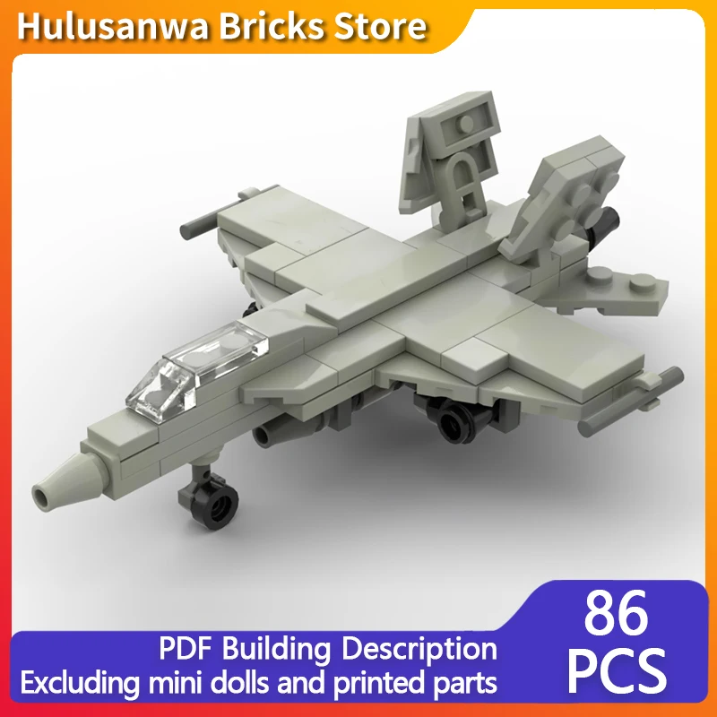 

F18 Military Fighter Jets Model MOC Building Bricks War Equipment Modular Technology Gifts Holiday Assemble Children Toys Suit