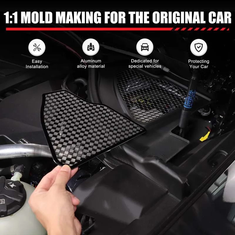 

Stainless Steel Black Car Front Engine Compartment Dust Cover Interior Car Accessories for BMW X3 G45 2025-2026