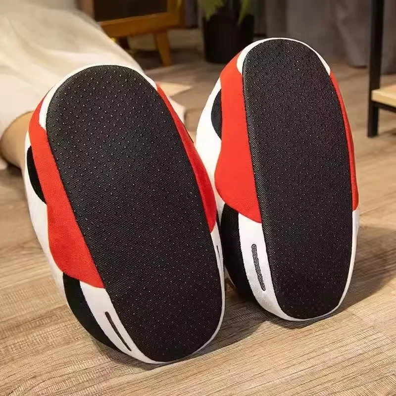 Women's/Men Winter Cotton Shoes Size 36-44 Cute Cartoon Animal Warm Home Plush Shoes Woman Male Foam Sneakers Bread Fat Slippers image 5