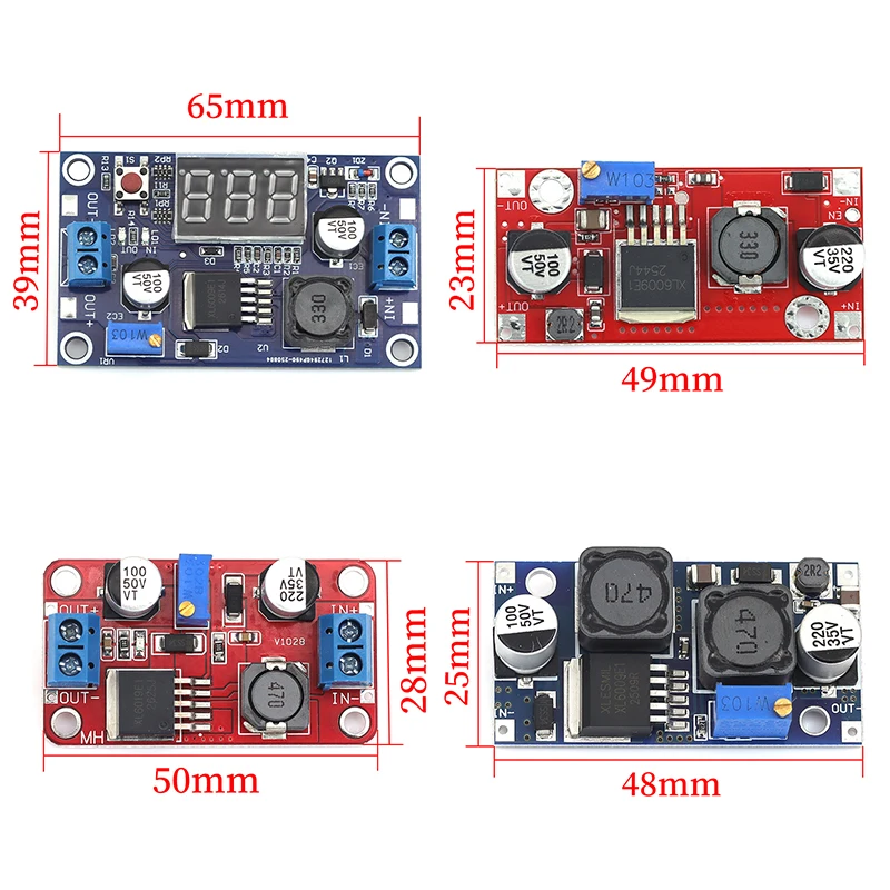 XL6009 4A Boost Converter Step Up Adjustable 15W 5-32V to 5-50V DC-DC Power Supply Module High Performance Low Ripple