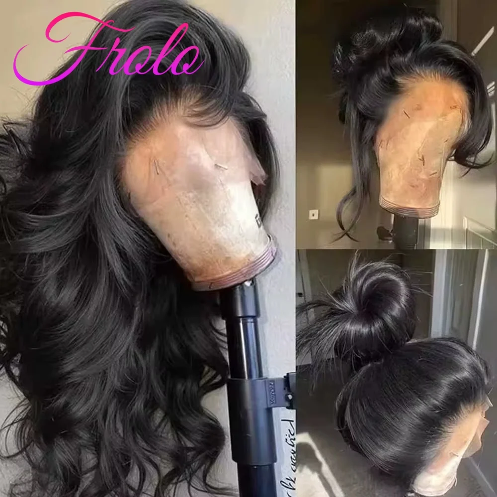 

40 Inch Body Wave Human Hair Wig 13x6 Hd Lace Frontal Human Hair Wig 200 Density Pre Plucked Brazilian Lace Front Wigs For Women