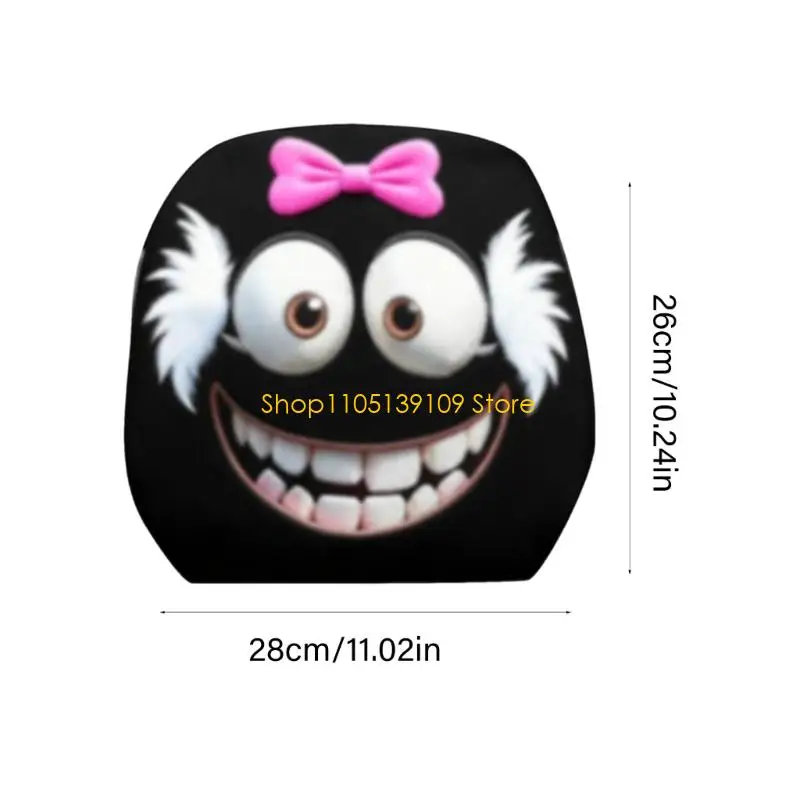 كرار كاريكاتير لعوب السيارة مسند رأس كارتون أقواس تصميم أقواس البوليستر القوية إكسسوارات السيارات العالمية #6