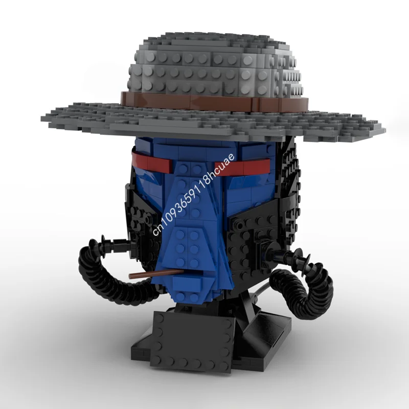 598PCS MOC Star Battle Cad Bane Helmet Collection Famous Film Model Building Blocks Stacking Bricks Creative Toys Kid Gift Diy