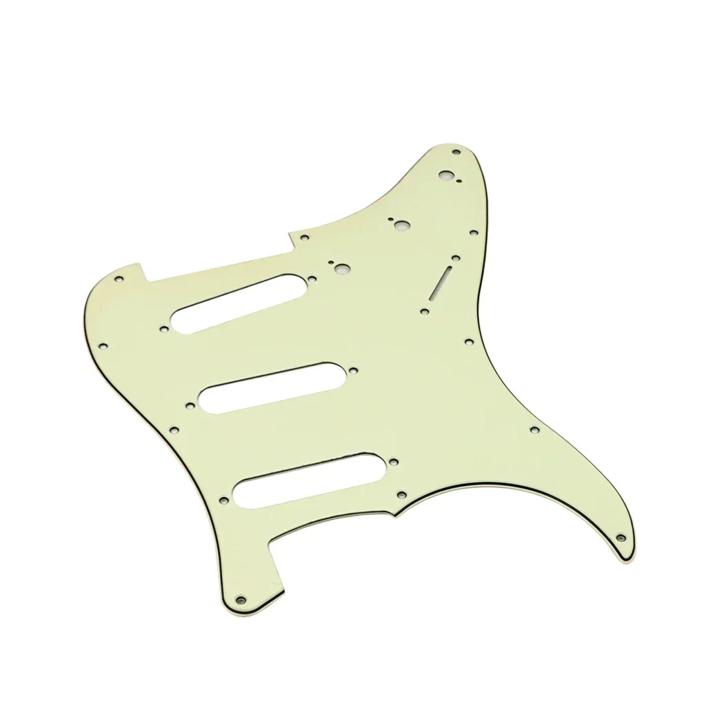 SSH Pickguard 11 Hole Left Handed White single layer ST guitar pickguard 1PC