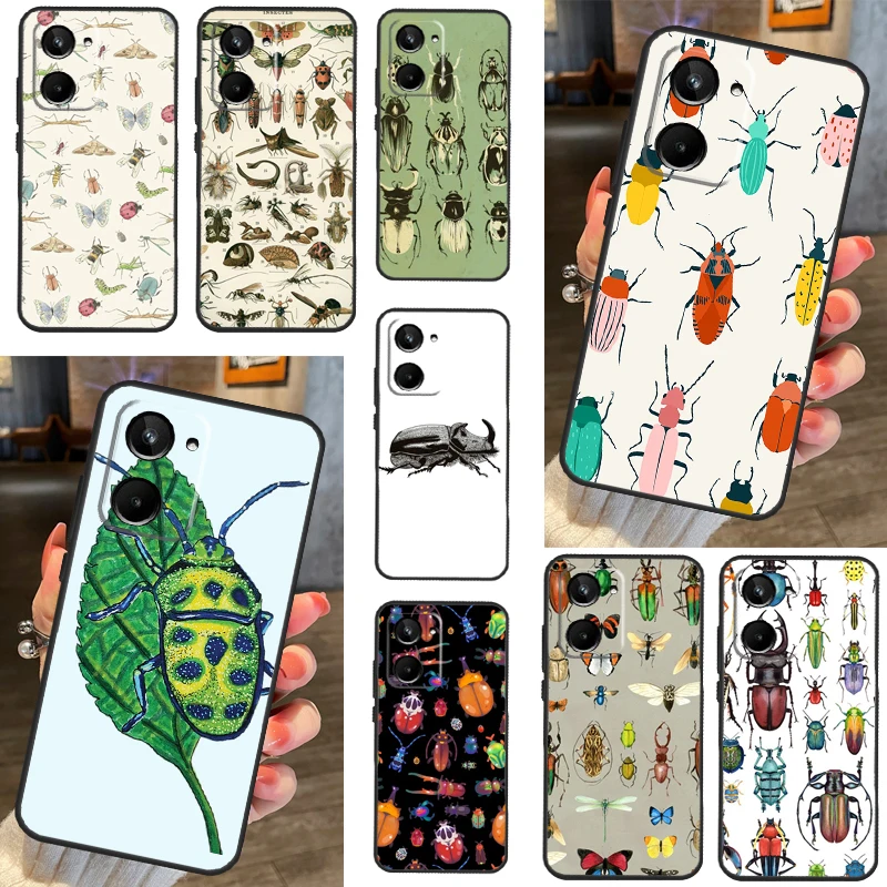 Beetles Insects Case For Realme C33 C55 C21Y C25Y C35 C31 C30 C21 C11 GT Neo 5 2 3 T GT3 8 9 10 Pro Plus