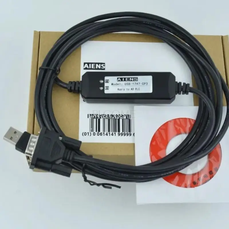 USB-1747-CP3 Programming Cable for Allen Bradley A-B SLC500 Series PLC