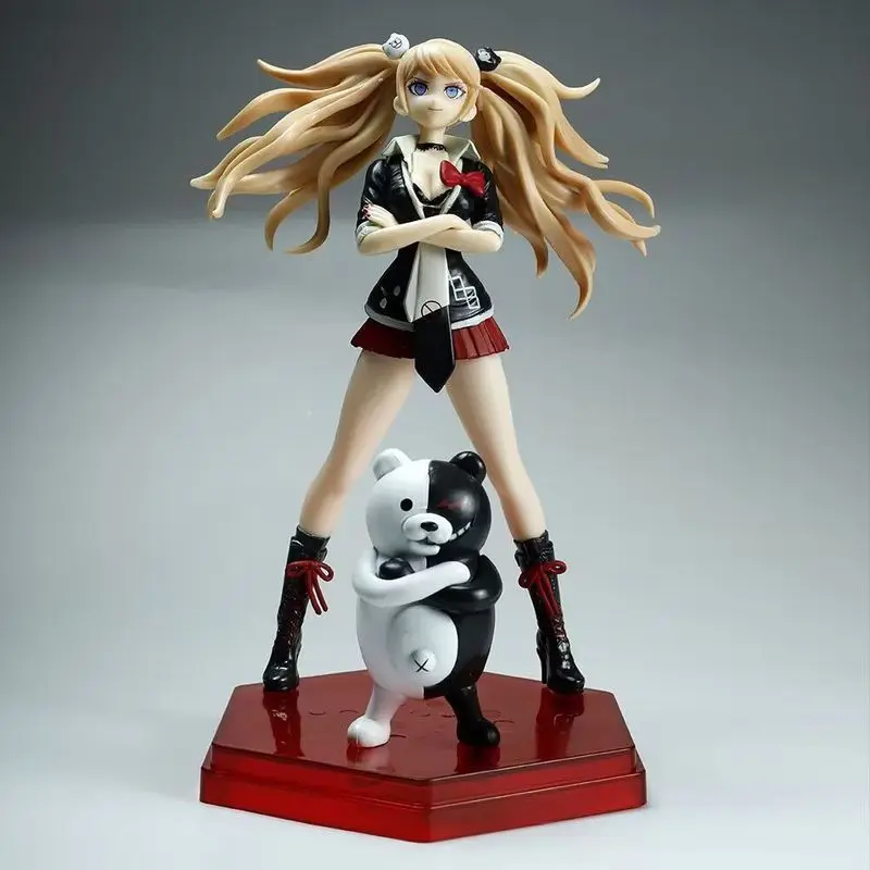 

18CM Anime POP Junko Enoshima Figure Beautiful Girl Danganronpa Trigger Happy Havoc Figures Junko Ornament PVC Birthday Toy Gift