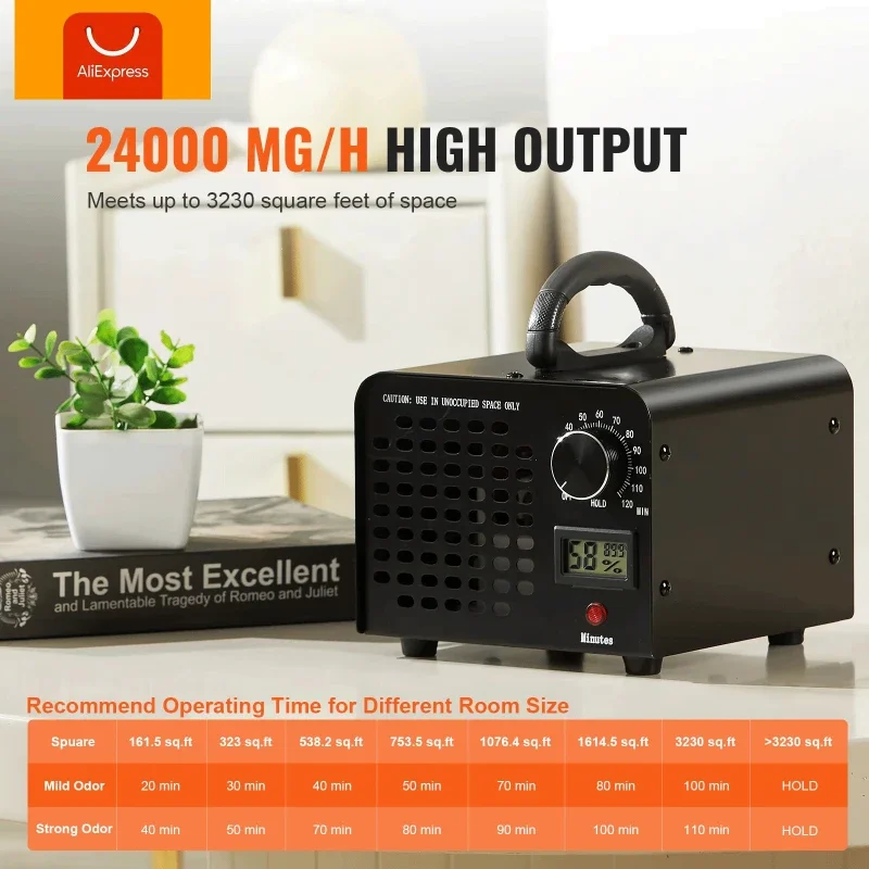 12g Ozone Machine Ozone Generator Air Purifier Remove FormaldehydeOdor Deodorize Home Kitchen Office Car Ozon Cleaner Ozonizador